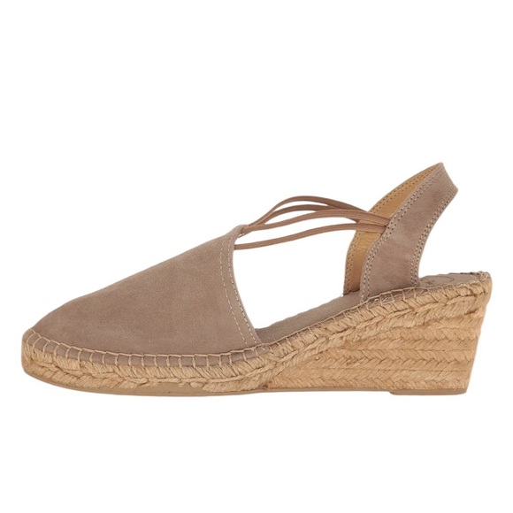 Toni Pons Espadrille Tremp Taupe Wedge Sandals Taupe Size 10 NWT - Picture 4 of 13